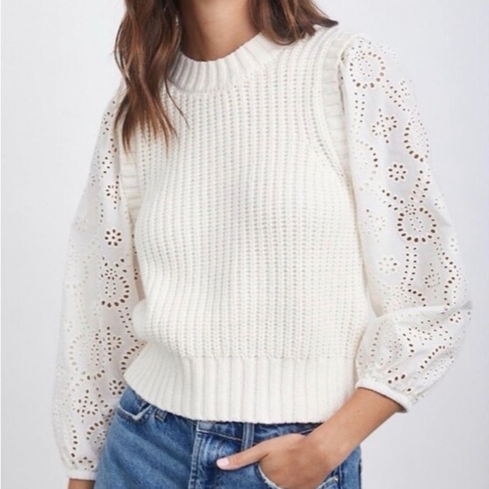 Rails Eyelet Sweater